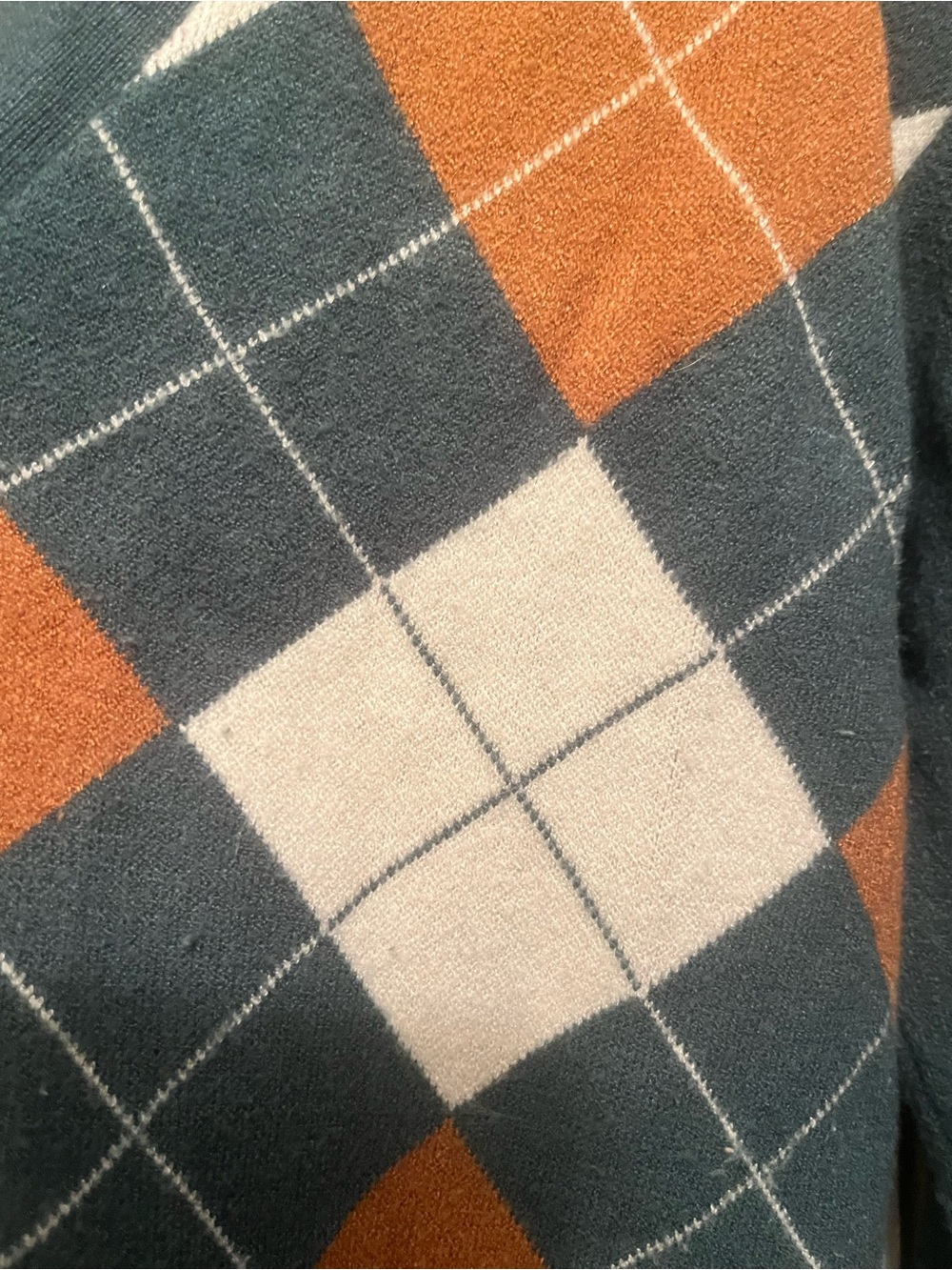 Willow & Wind Teal Argyle Button Cardigan. M. Preppy. Academia. Whimsy. Y2K. - Picture 2 of 5